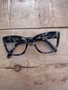 Warby Parker Tatum Smoky Pearl Tortoise Gray Cat-Eye Glasses Frames